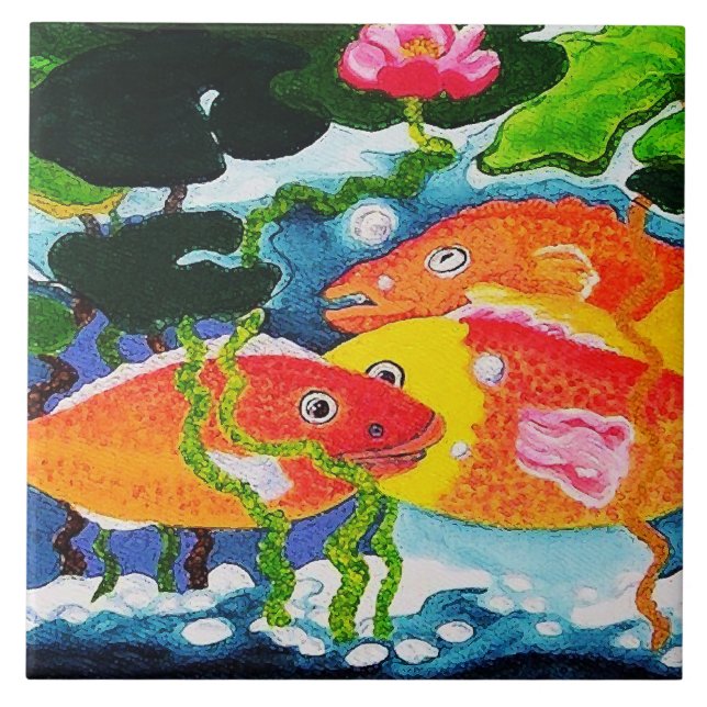 goldfish pond tile (Front)