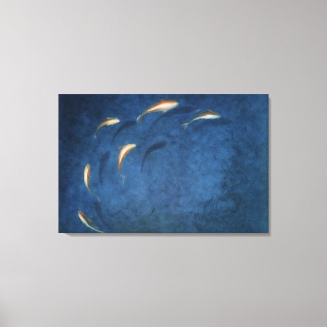 Goldfish Pool Canvas Print (Front)
