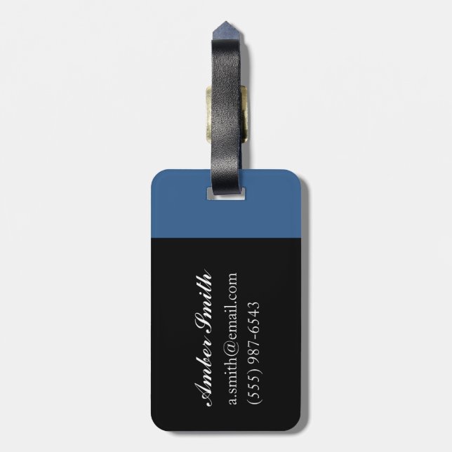 Goldfish Pool Luggage Tag (Back Vertical)