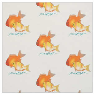 Goldfish Print Design fabric