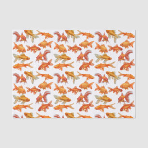 Goldfish print tissue paper