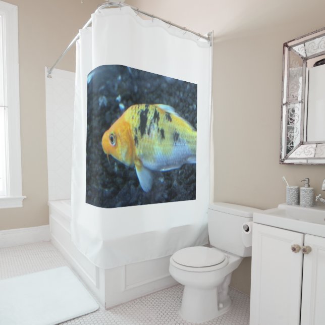 Goldfish Shower Curtain (In Situ)