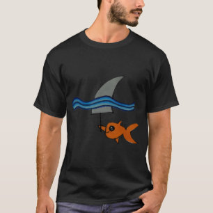 Goldfish swimming with a shark fin T-Shirt