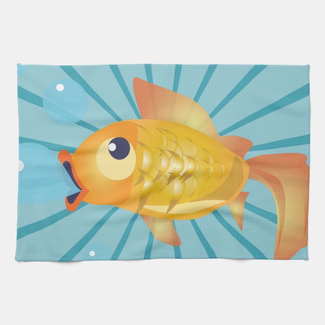 GOLDFISH TEA TOWEL (Horizontal)