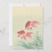 Goldfish Vintage Japanese Woodblock Print
