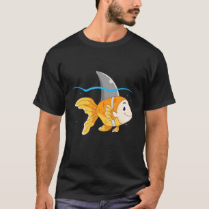 Goldfish With A Shark Fin Funny Goldfish Lover T-Shirt