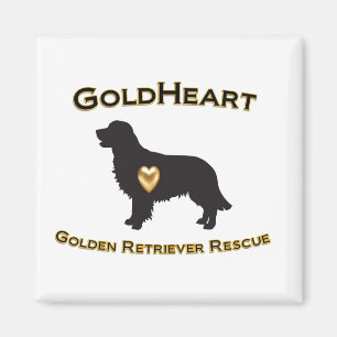 GoldHeart GRR Magnet with Gold Heart