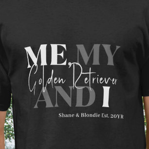 Goldie Dog Dad Established Unique Typography Funny T-Shirt