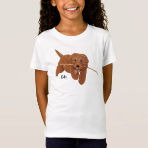 Goldie Golden Doodle White T-Shirt
