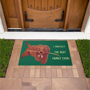 Goldie Golden Guard Dog Large Doormat