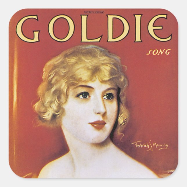 Goldie Song Square Sticker (Front)