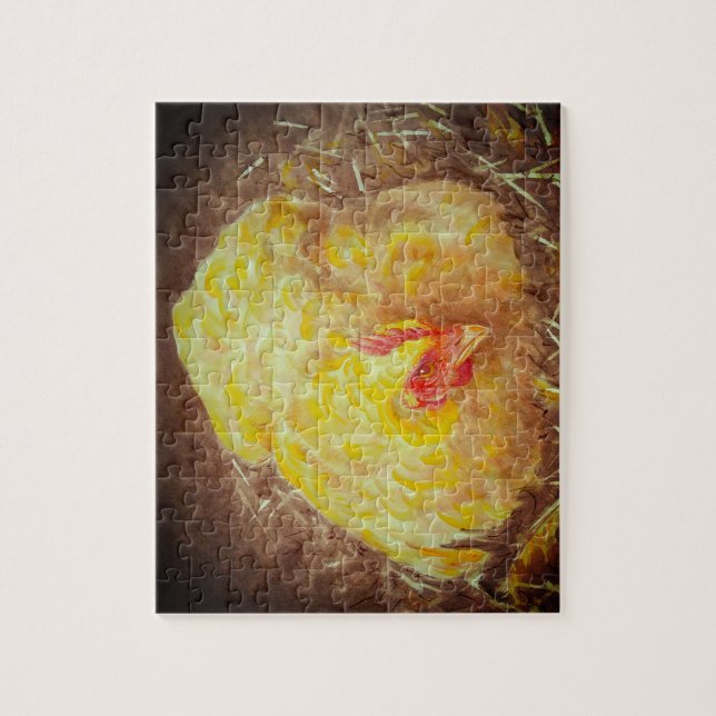 Goldie the Chicken Puzzle 8" x 10" (Vertical)