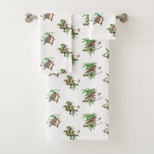 Goldies Frenzy Bathroom Towels (White)