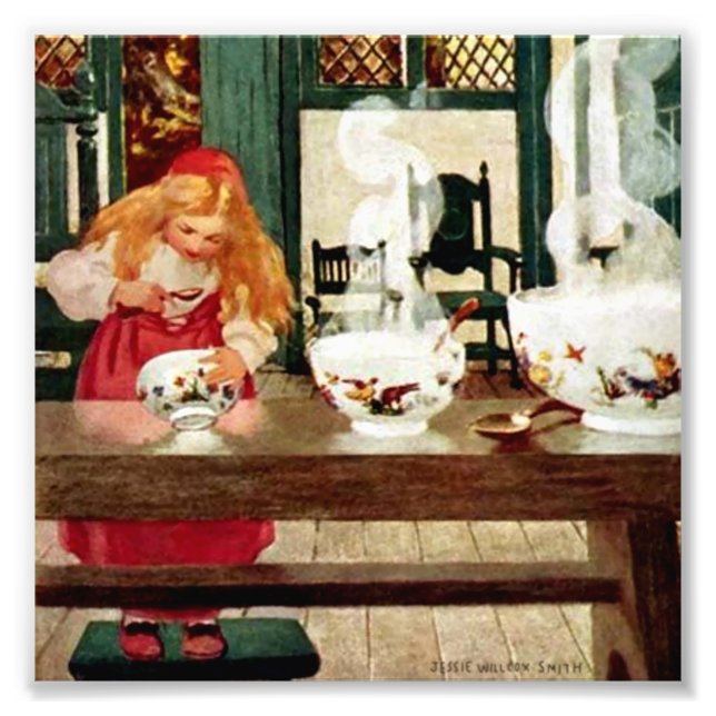 “Goldilocks and the Porridge” by Jessie W Smith Photo Print (Front)