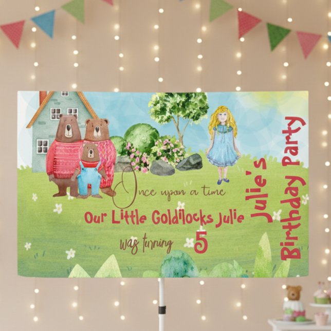 Goldilocks and The Three Bears Birthday Banner (Creator Uploaded)