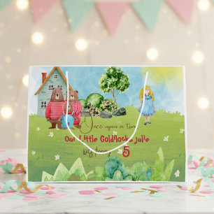 Goldilocks and The Three Bears Birthday Large Gift Bag