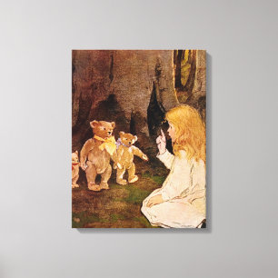 “Goldilocks and the Three Bears” Canvas Print