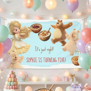 Goldilocks  Birthday  Banner