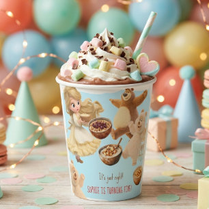 Goldilocks Birthday Paper Cups