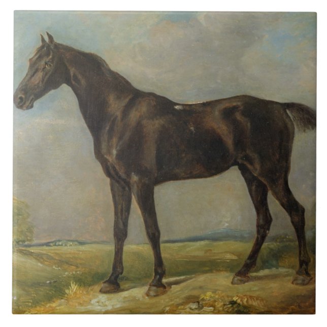 Golding Constable's Black Riding-Horse, c.1805-10 Tile (Front)