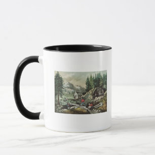 Goldmining in California, 1871 Mug