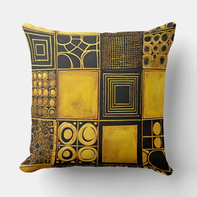 GoldRush 8 Throw Pillow (Front)