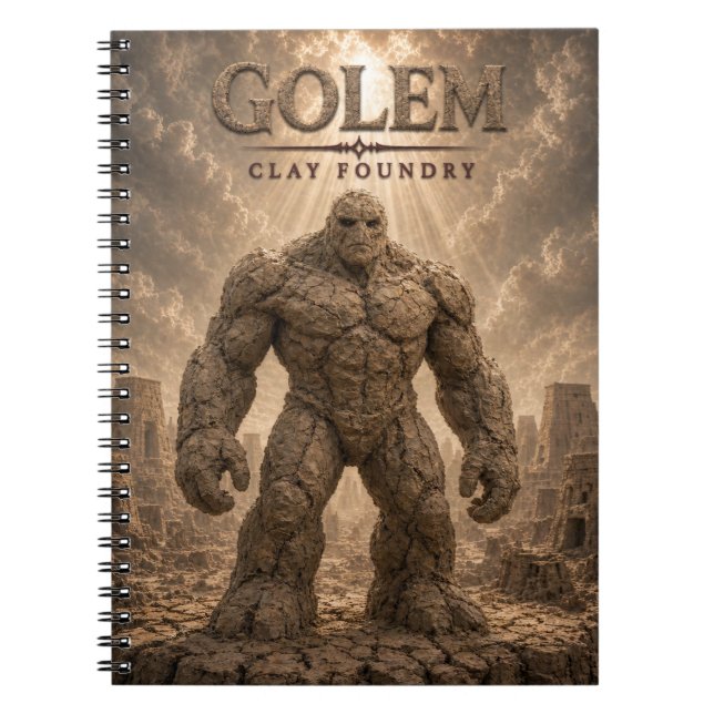 Golem Clay Foundry Dark Cinema Notebook (Front)