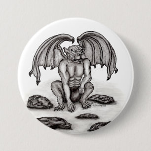 Golem Gargoyle 7.5 Cm Round Badge