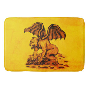Golem Gargoyle Bath Mat