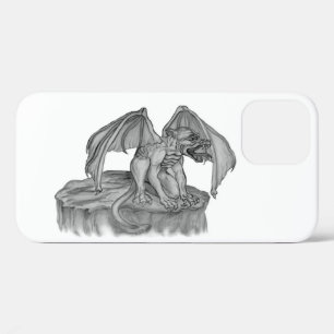 Golem Gargoyle black and white Design iPhone 12 Case
