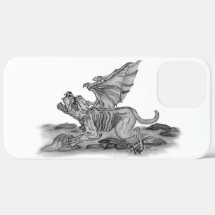 Golem Gargoyle black and white Design iPhone 12 Pro Max Case