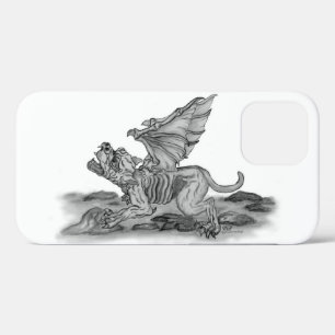 Golem Gargoyle black and white Design iPhone 12 Pro Case