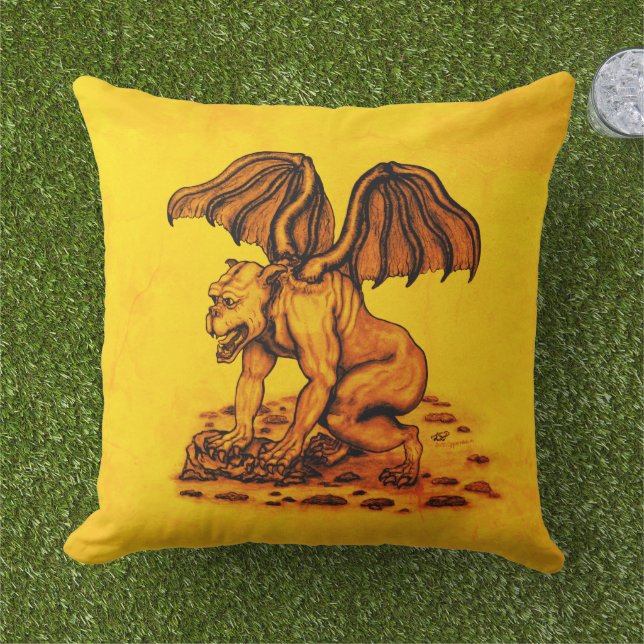 Golem Gargoyle Cushion (Grass)