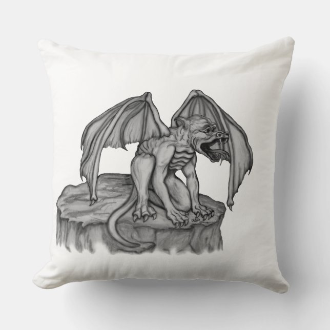Golem Gargoyle Cushion (Front)