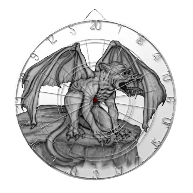 Golem Gargoyle Dartboard (Front)