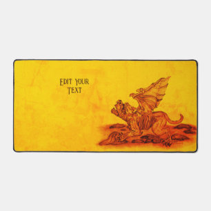 Golem Gargoyle Desk Mat