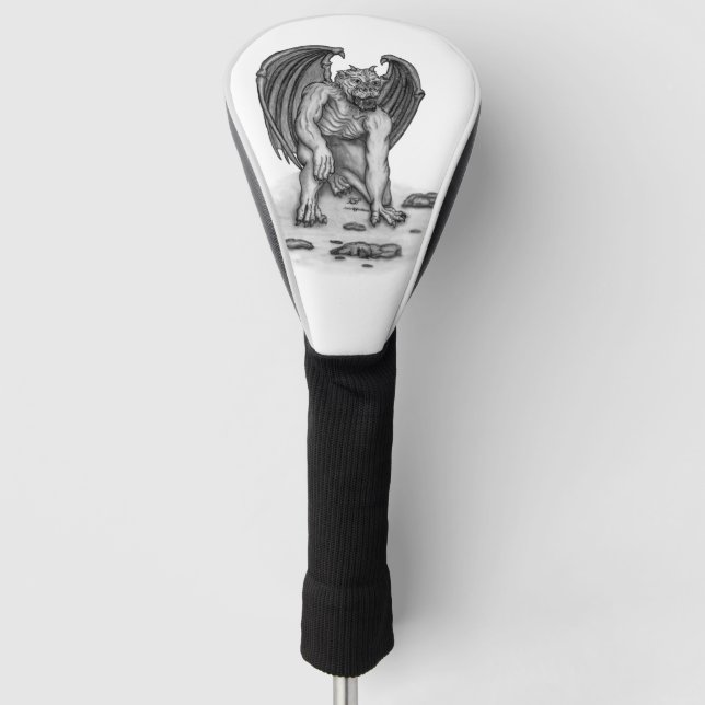 Golem Gargoyle Golf Head Cover (Front)