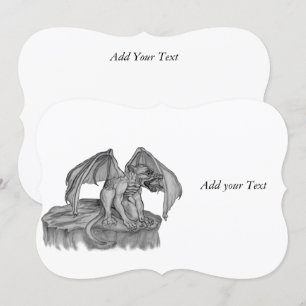 Golem Gargoyle Invitation