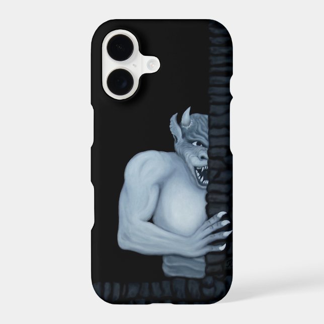 Golem Gargoyle iPhone Case (Back)