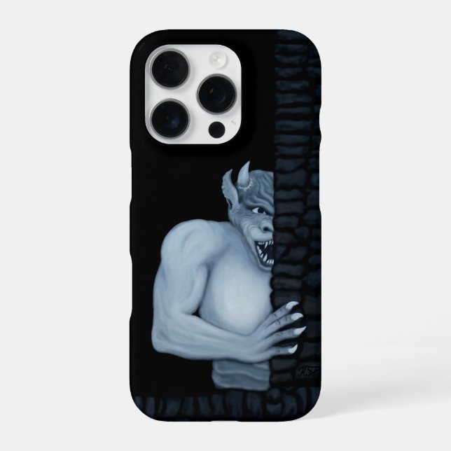 Golem Gargoyle iPhone Case (Back)