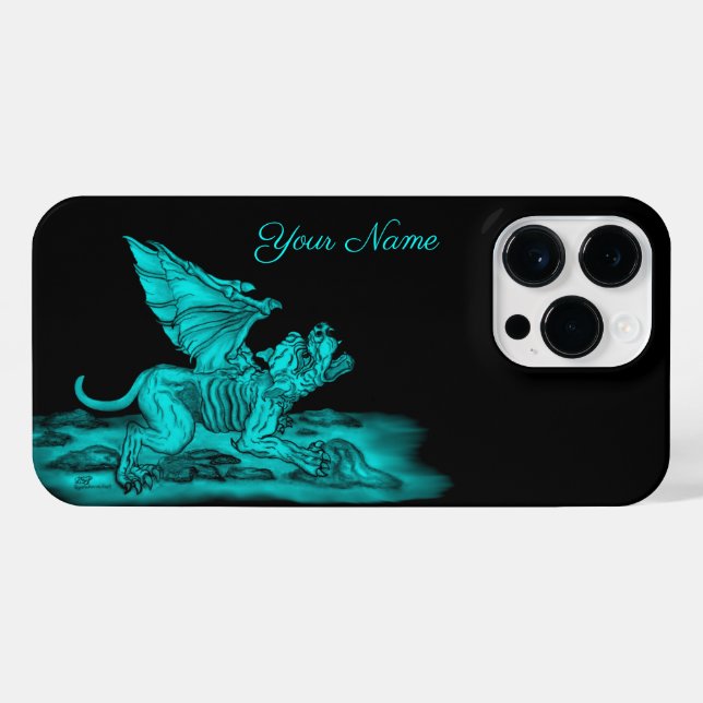 Golem Gargoyle iPhone Case (Back Horizontal)