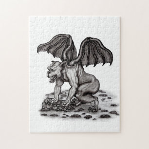 Golem Gargoyle Jigsaw Puzzle