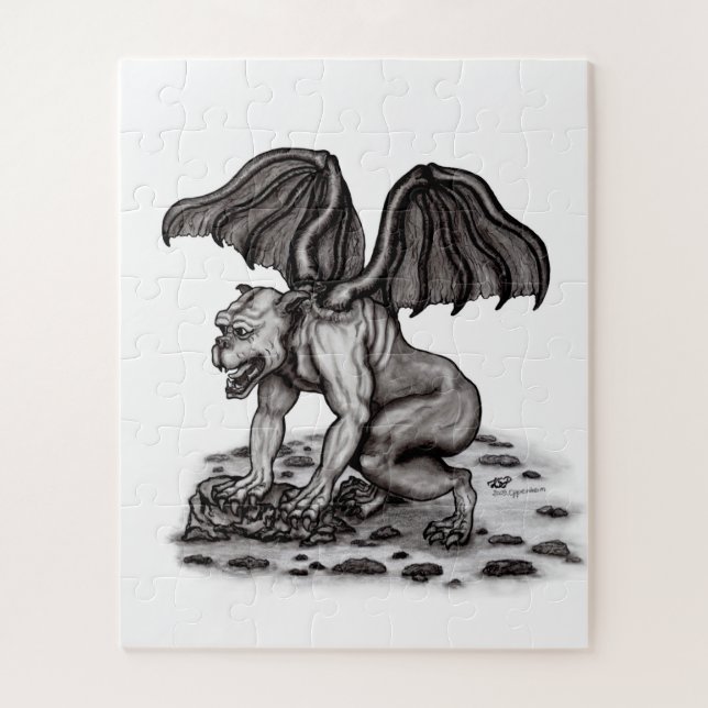 Golem Gargoyle Jigsaw Puzzle (Vertical)