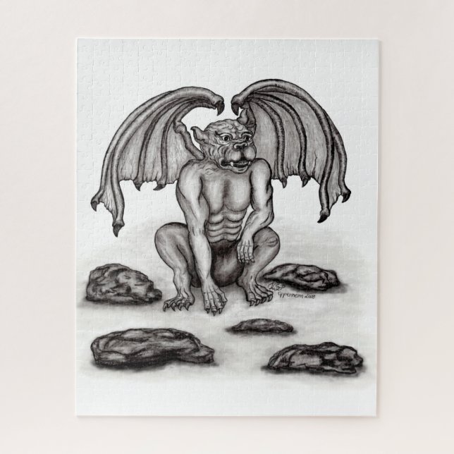 Golem Gargoyle Jigsaw Puzzle (Vertical)