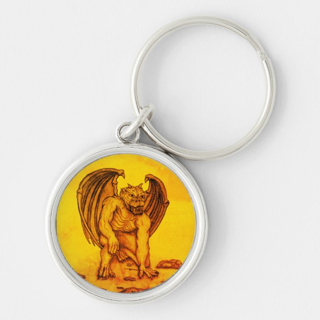 Golem Gargoyle Key Ring (Front)