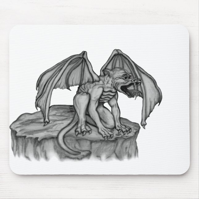 Golem Gargoyle Mouse Pad (Front)