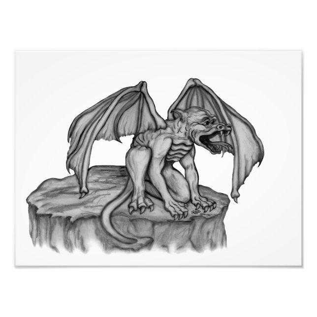 Golem Gargoyle Photo Print (Front)