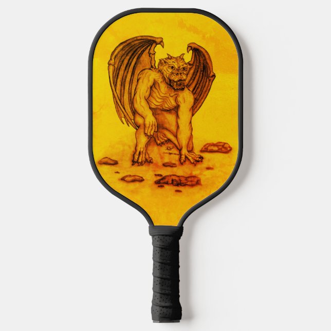 Golem Gargoyle Pickleball Paddle (Front)