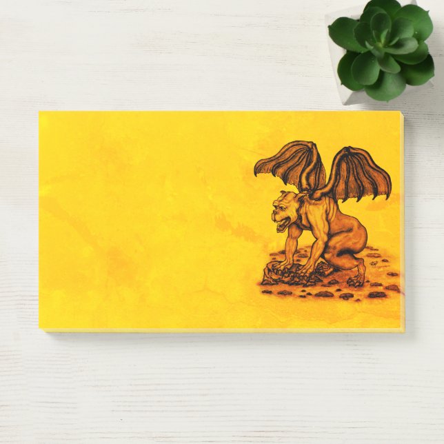 Golem Gargoyle Post-it Notes (Office)