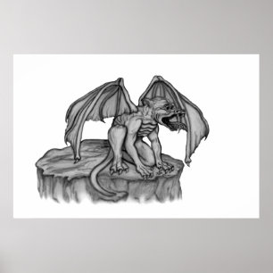 Golem Gargoyle Poster